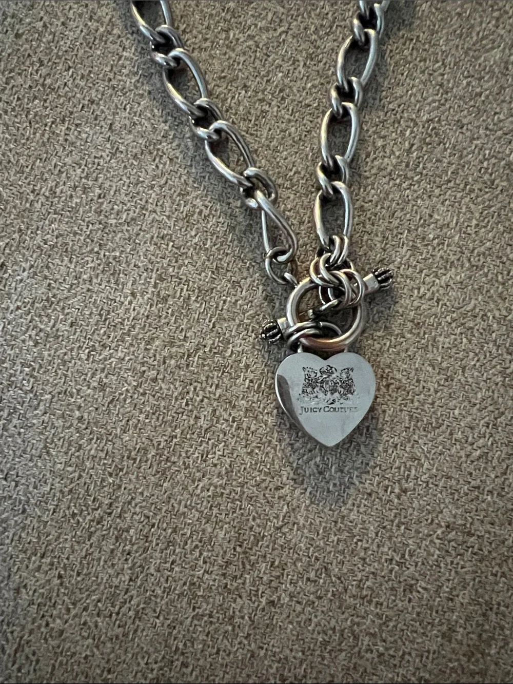 Juicy Couture Y2K Silver-Tone Chunky Chain Necklace SEND ME OFFERS